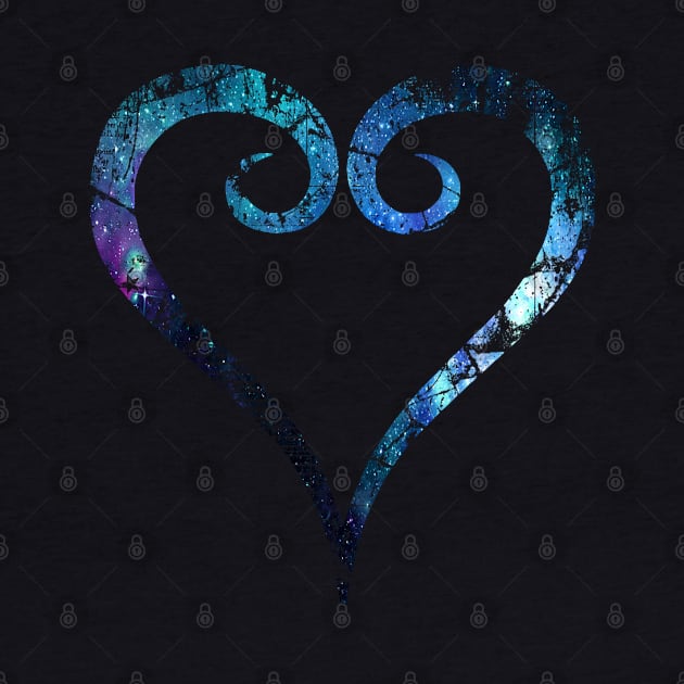 Kingdom Hearts Heart grunge galaxy by DRKNT